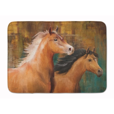 Carolines Treasures Horse Duo Machine Washable Memory Foam Mat PTW2021RUG